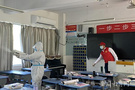 防控疫情 蕪湖師范學校加強校園消殺作業