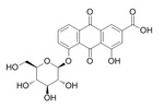 大黄酸-8-O-β-D-葡萄糖苷,34298-86-7，Rhein-8-glucoside，10mg/支