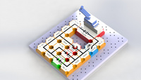 新能源电子积木实验玩具diy科学物理电学实验 手摇发电