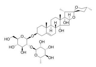 麦冬苷元-3-O-α-L-吡喃鼠李糖基（1→2）-β-D-吡喃葡萄糖苷   128502-94-3