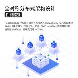 火藍（Hoodblue） TS6036分布式存儲SAN/NAS網絡存儲器統一存儲磁盤陣列共享備份 TS6036-2DFS-432TB