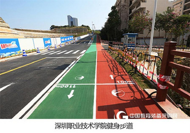 健身步道 橡胶跑道 塑胶运动卷材 预制型运动地板 广州同欣厂家