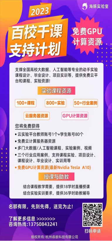 杭州睿数科技(海豚实验室)荣获《2023年大数据人工智能-校企合作先进单位》