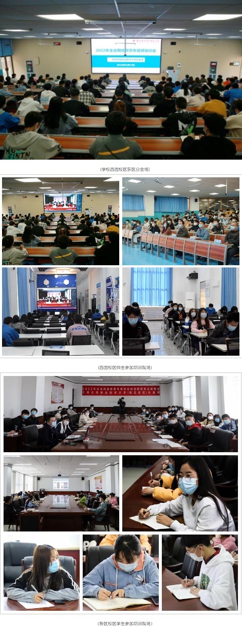 蘭州石化職業技術大學在分會場參加2022年全省網絡新青年視頻培訓活動