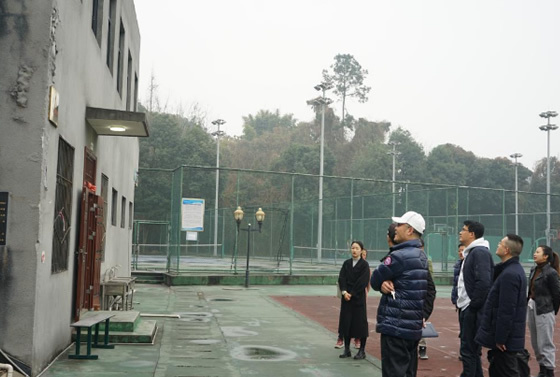 樂山師范學院體育學院開展運動場館設施安全巡查