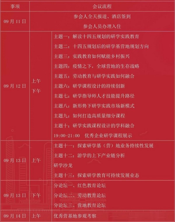 2021中小學生研學實踐教育年會9月11日將在湖南舉辦