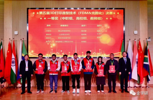 祝贺！一带一路暨金砖大赛第五届3D打印造型技术（FDM&光固化）决赛成功举办