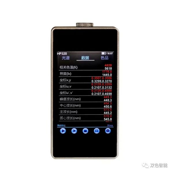 HP320手持式光谱照度计参数及应用介绍