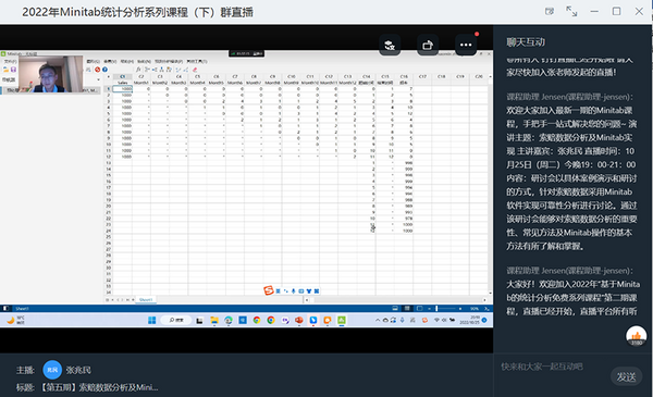 【友万课堂】《索赔数据分析及Minitab实现》、《试验设计及Minitab实现》双专场课程顺利举办！