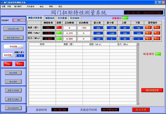 电动执行器扭矩测试台测试系统