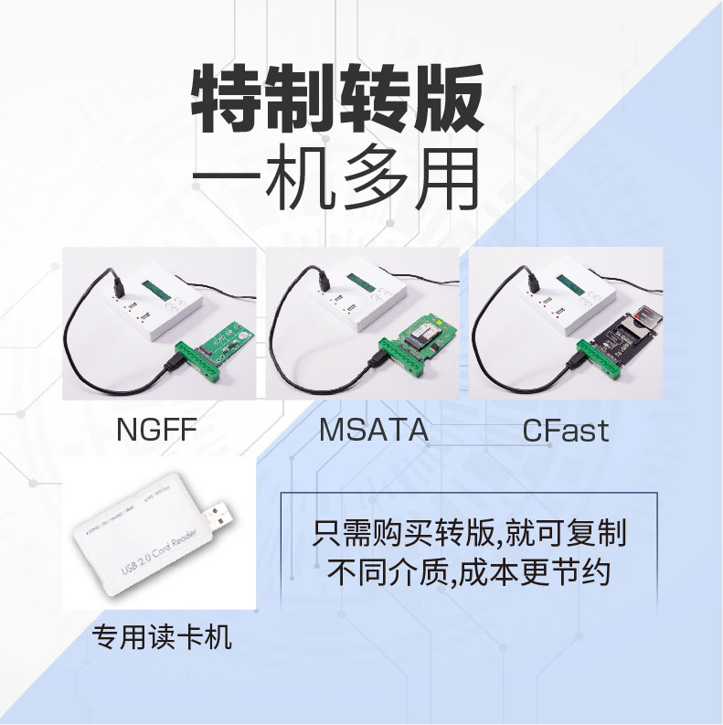 佑華拷貝機品牌  一拖二 閃存卡/USB/CF卡拷貝機 讀卡器支持SD TF CF卡復制 拷貝系統  UB-J3008